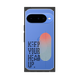プレミアムスクエアケース［ オリジナル - ドットオーバーレイ - KEEP YOUR HEAD UP/A ］