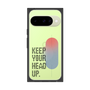 プレミアムスクエアケース［ オリジナル - ドットオーバーレイ - KEEP YOUR HEAD UP/A ］