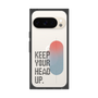プレミアムスクエアケース［ オリジナル - ドットオーバーレイ - KEEP YOUR HEAD UP/A ］