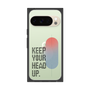 プレミアムスクエアケース［ オリジナル - ドットオーバーレイ - KEEP YOUR HEAD UP/A ］