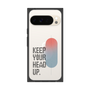 プレミアムスクエアケース［ オリジナル - ドットオーバーレイ - KEEP YOUR HEAD UP/A ］