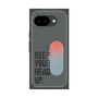プレミアムスクエアケース［ オリジナル - ドットオーバーレイ - KEEP YOUR HEAD UP/A ］