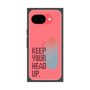 プレミアムスクエアケース［ オリジナル - ドットオーバーレイ - KEEP YOUR HEAD UP/A ］