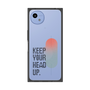 プレミアムスクエアケース［ オリジナル - ドットオーバーレイ - KEEP YOUR HEAD UP/A ］