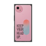プレミアムスクエアケース［ オリジナル - ドットオーバーレイ - KEEP YOUR HEAD UP/A ］