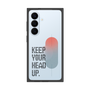 プレミアムスクエアケース［ オリジナル - ドットオーバーレイ - KEEP YOUR HEAD UP/A ］