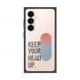 プレミアムスクエアケース［ オリジナル - ドットオーバーレイ - KEEP YOUR HEAD UP/A ］