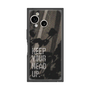 プレミアムスクエアケース［ オリジナル - ドットオーバーレイ - KEEP YOUR HEAD UP/B ］