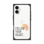 プレミアムスクエアケース［ オリジナル - ドットオーバーレイ - FOLLOW YOUR HEART/A ］