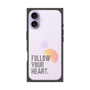 プレミアムスクエアケース［ オリジナル - ドットオーバーレイ - FOLLOW YOUR HEART/A ］