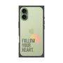 プレミアムスクエアケース［ オリジナル - ドットオーバーレイ - FOLLOW YOUR HEART/A ］