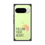 プレミアムスクエアケース［ オリジナル - ドットオーバーレイ - FOLLOW YOUR HEART/A ］