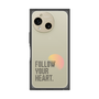 プレミアムスクエアケース［ オリジナル - ドットオーバーレイ - FOLLOW YOUR HEART/A ］