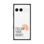 プレミアムスクエアケース［ オリジナル - ドットオーバーレイ - FOLLOW YOUR HEART/A ］