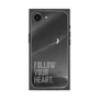 プレミアムスクエアケース［ オリジナル - ドットオーバーレイ - FOLLOW YOUR HEART/B ］