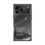 プレミアムスクエアケース［ オリジナル - ドットオーバーレイ - FOLLOW YOUR HEART/B ］