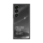 プレミアムスクエアケース［ オリジナル - ドットオーバーレイ - FOLLOW YOUR HEART/B ］