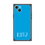 プレミアムスクエアケース［ オリジナル - ESTJ 幹部 - アルファベット - ブルー ］