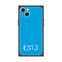 プレミアムスクエアケース［ オリジナル - ESTJ 幹部 - アルファベット - ブルー ］