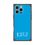 プレミアムスクエアケース［ オリジナル - ESTJ 幹部 - アルファベット - ブルー ］