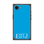 プレミアムスクエアケース［ オリジナル - ESTJ 幹部 - アルファベット - ブルー ］
