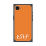 プレミアムスクエアケース［ オリジナル - ESFP エンターテイナー - アルファベット - オレンジ ］