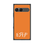 プレミアムスクエアケース［ オリジナル - ESFP エンターテイナー - アルファベット - オレンジ ］