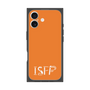 プレミアムスクエアケース［ オリジナル - ISFP 冒険家 - アルファベット - オレンジ ］