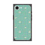 プレミアムスクエアケース［ ぼのぼの - ぼのぼの千鳥格子柄 - ターコイズブルー ］