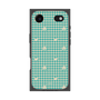 プレミアムスクエアケース［ ぼのぼの - ぼのぼの千鳥格子柄 - ターコイズブルー ］