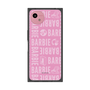 プレミアムスクエアケース［ Barbie - ロゴパターン3 ］