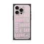 プレミアムスクエアケース［ Barbie - ロゴパターン3 - クリア ］