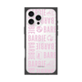 プレミアムスクエアケース［ Barbie - ロゴパターン3 - クリア ］