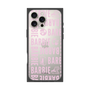 プレミアムスクエアケース［ Barbie - ロゴパターン3 - クリア ］