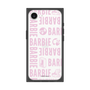 プレミアムスクエアケース［ Barbie - ロゴパターン3 - クリア ］