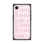 プレミアムスクエアケース［ Barbie - ロゴパターン3 - クリア ］