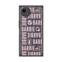 プレミアムスクエアケース［ Barbie - ロゴパターン3 - クリア ］