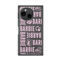 プレミアムスクエアケース［ Barbie - ロゴパターン3 - クリア ］