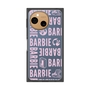 プレミアムスクエアケース［ Barbie - ロゴパターン3 - クリア ］