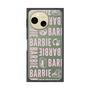 プレミアムスクエアケース［ Barbie - ロゴパターン3 - クリア ］