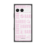 プレミアムスクエアケース［ Barbie - ロゴパターン3 - クリア ］