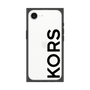 プレミアムスクエアケース［ MICHAEL KORS - Logo - Black ］