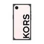 プレミアムスクエアケース［ MICHAEL KORS - Logo - Black ］