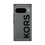 プレミアムスクエアケース［ MICHAEL KORS - Logo - Black ］
