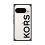 プレミアムスクエアケース［ MICHAEL KORS - Logo - Black ］