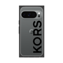 プレミアムスクエアケース［ MICHAEL KORS - Logo - Black ］