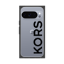 プレミアムスクエアケース［ MICHAEL KORS - Logo - Black ］