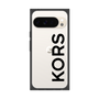 プレミアムスクエアケース［ MICHAEL KORS - Logo - Black ］