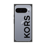 プレミアムスクエアケース［ MICHAEL KORS - Logo - Black ］