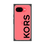 プレミアムスクエアケース［ MICHAEL KORS - Logo - Black ］